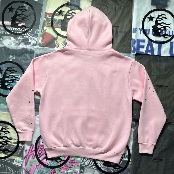 Sp5der Women Pink Graphic Hoodie - Picture 2 of 7